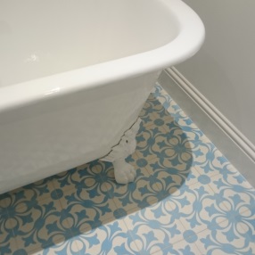 Bespoke Encaustic tiles in bathroom