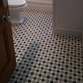 Bespoke Encaustic Tiles London in bathroom