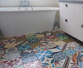 Patchwork tiles pattern