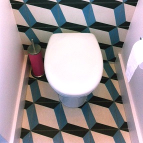 Moroccan tiles in Toilet