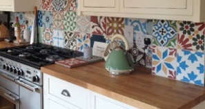 Moroccan Tiles in Kitchen london