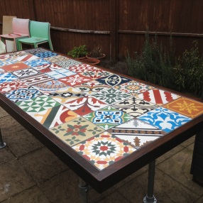 Patchwork Encaustic Tiles Table