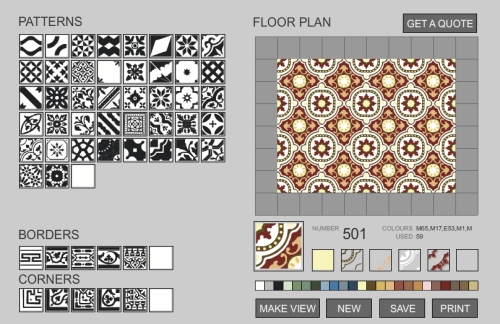Bespoke Moorish tiles and Encaustic tiles configurator